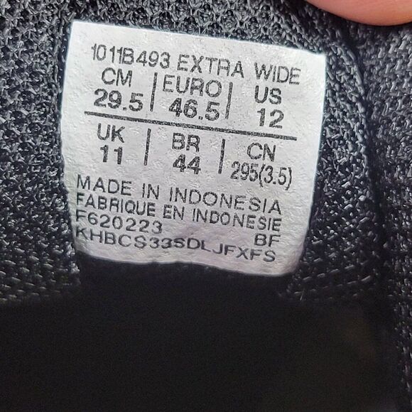 ASICS Gel Contend 8 Mens Size 12 Extra Wide Black Comfort Running Trainer Gym 4E - Picture 10 of 10